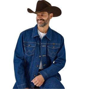 Wrangler® Cowboy Cut® Long Sleeve Unlined Denim Jacket New SZ 46